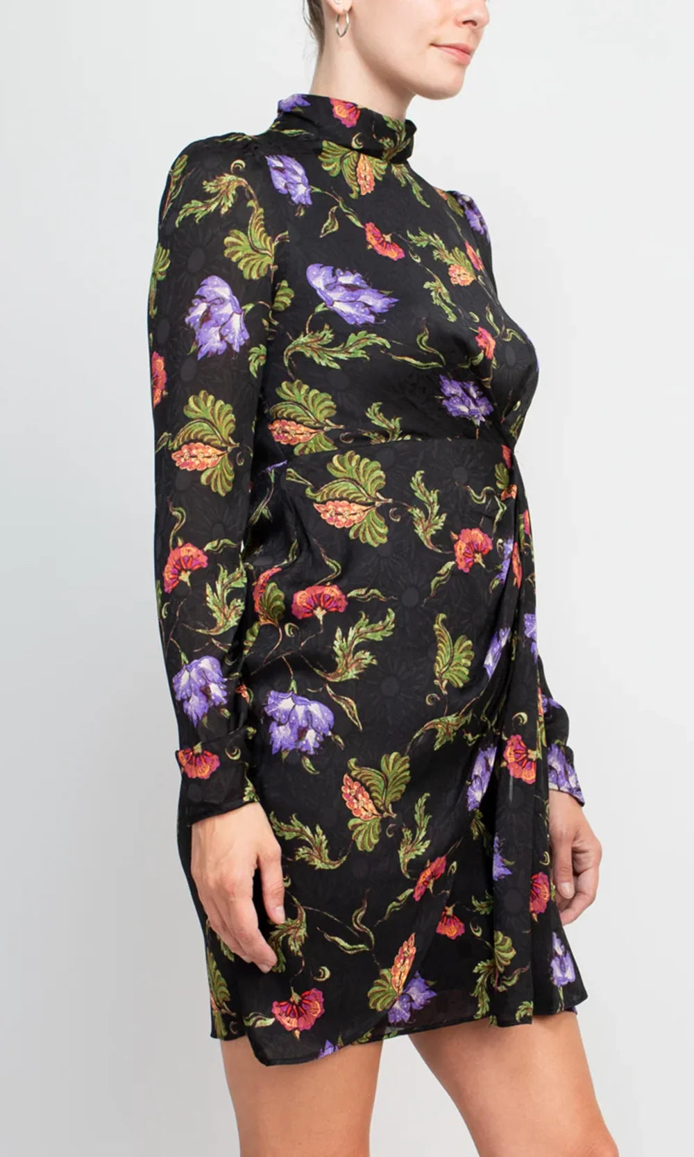Taylor 3125M - High Neck Printed Short Dress Cocktail Dresses