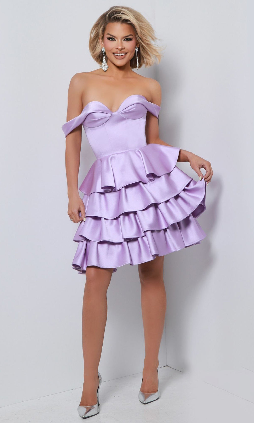 Johnathan Kayne 3127 - Tiered Skirt Sweetheart Party Dress Homecoming Dresses