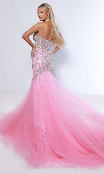 Johnathan Kayne 3128 - Sleeveless Sequin Mesh Mermaid Gown Prom Dresses