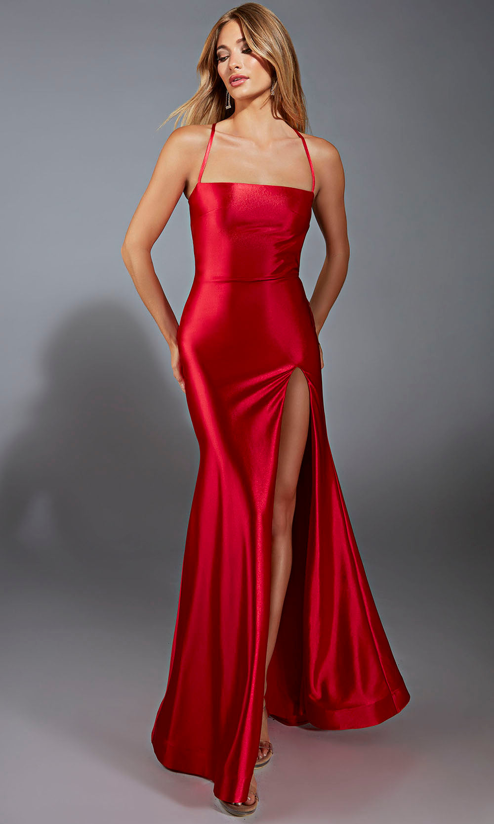 Aerie Couture 312 - Fitted Evening Dress with Lace Up Back Prom Dresses