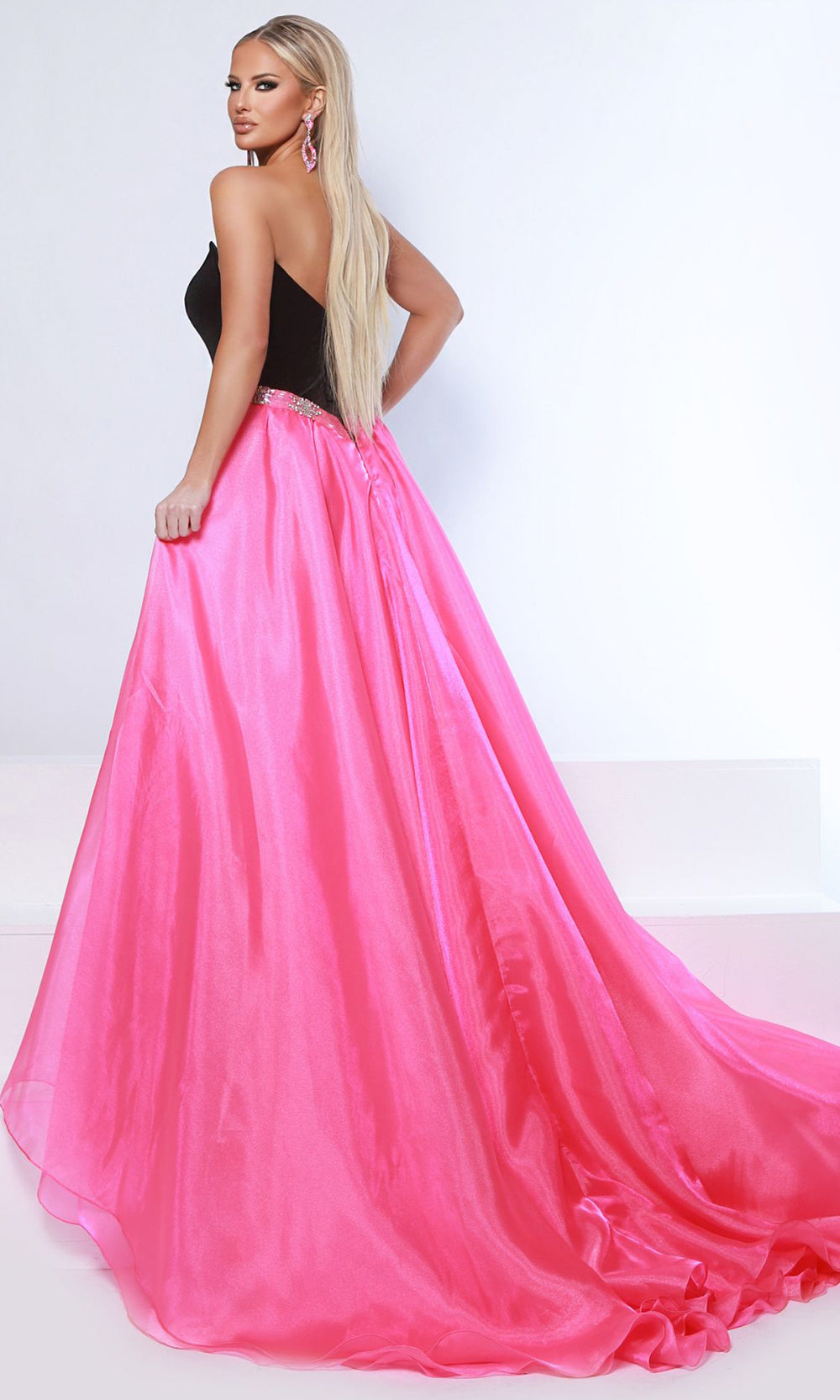 Johnathan Kayne 3132 - Beaded Belt Strapless Velvet Gown Formal Gowns