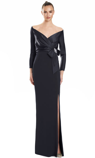 Alexander by Daymor 3133F25 - Off Shoulder Long Sleeve Fitted Gown Formal Gowns