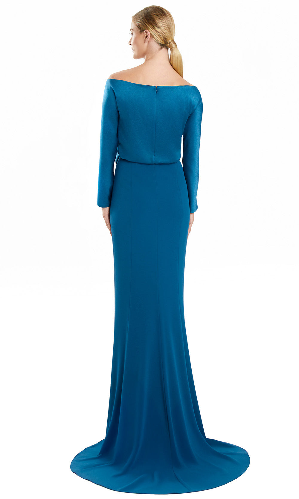 Alexander by Daymor 3133F25 - Off Shoulder Long Sleeve Fitted Gown Formal Gowns