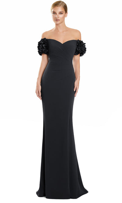 Alexander by Daymor 3136F25 - Sweetheart Floral Sleeve Sheath Gown