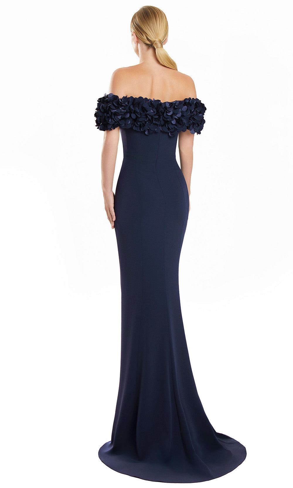 Alexander by Daymor 3136F25 - Sweetheart Floral Sleeve Sheath Gown