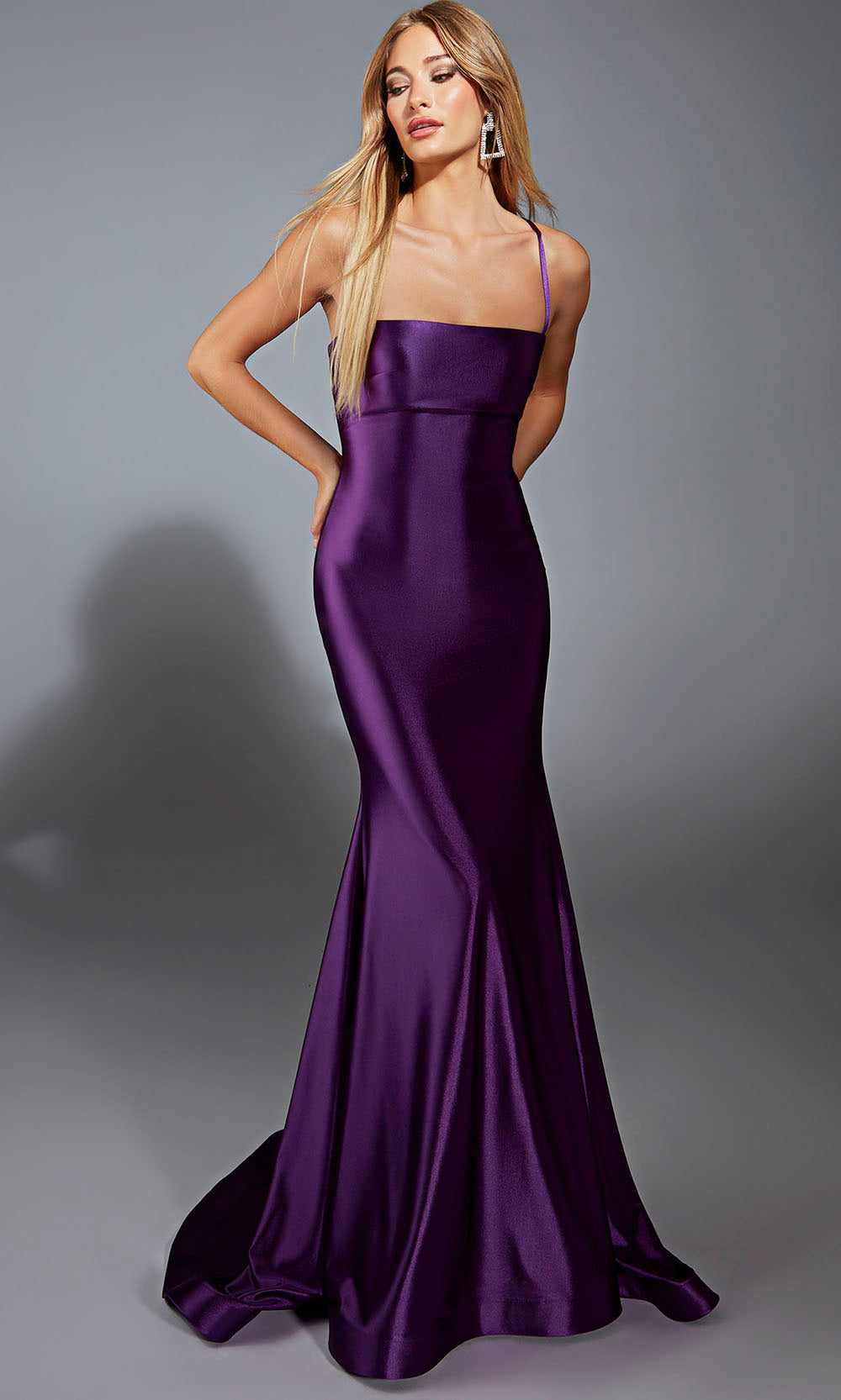 Aerie Couture 313 - Straight Neck Fitted Mermaid Dress Prom Dresses