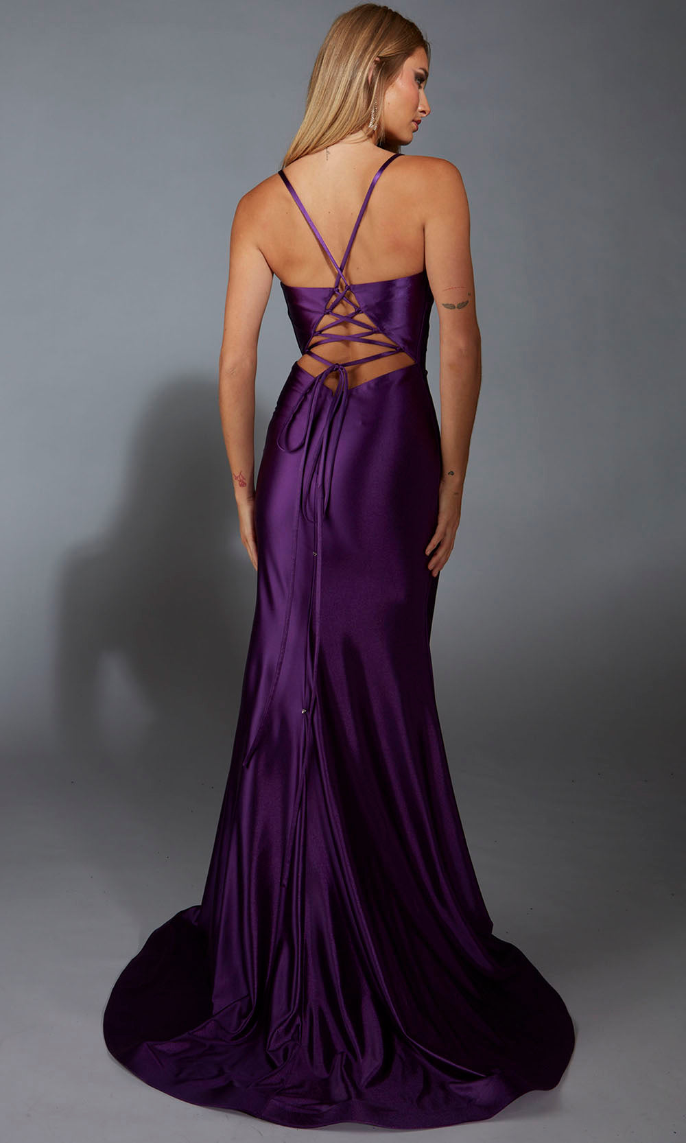 Aerie Couture 313 - Long Stretch Satin Trumpet Dress Aerie Couture 313 - Long Stretch Satin Trumpet Dress