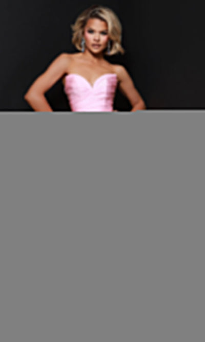 Johnathan Kayne 3140 - Ruched Bodice Sweetheart Fringe Dress Cocktail Dresses