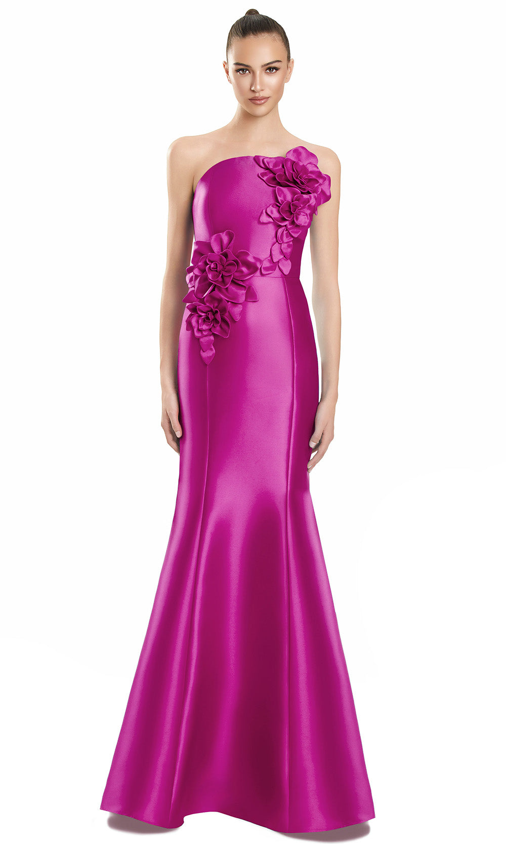 Alexander by Daymor 3152F25 - Floral Embellished Mermaid Evening Gown