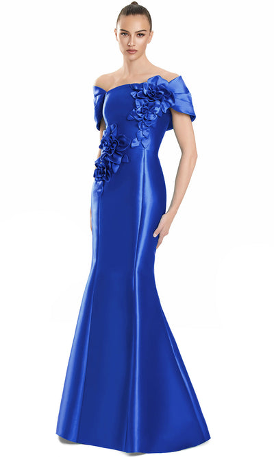 Alexander by Daymor 3152F25 - Straight Neckline Mermaid Long Gown Formal Gowns