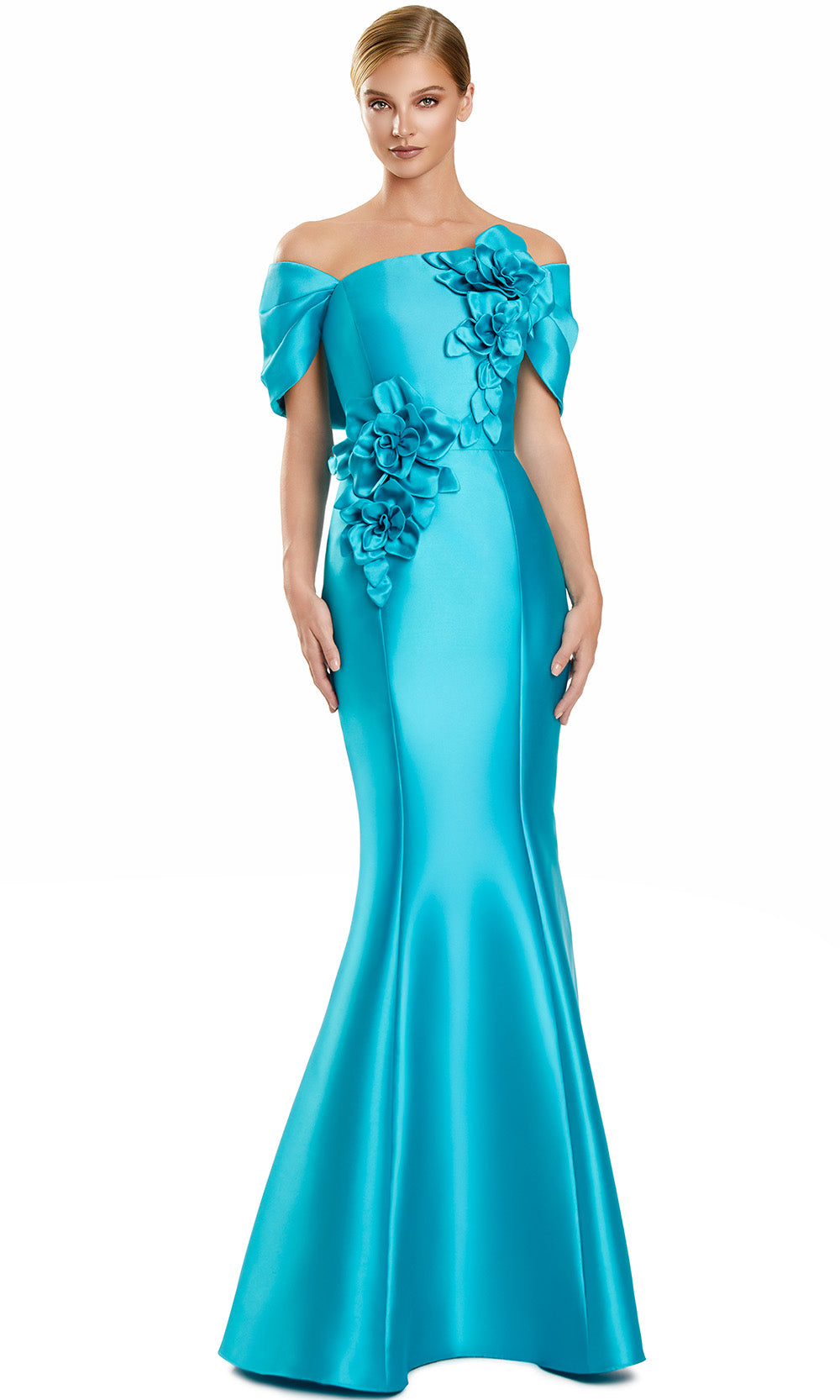 Alexander by Daymor 3152F25 - Straight Neckline Mermaid Long Gown Formal Gowns