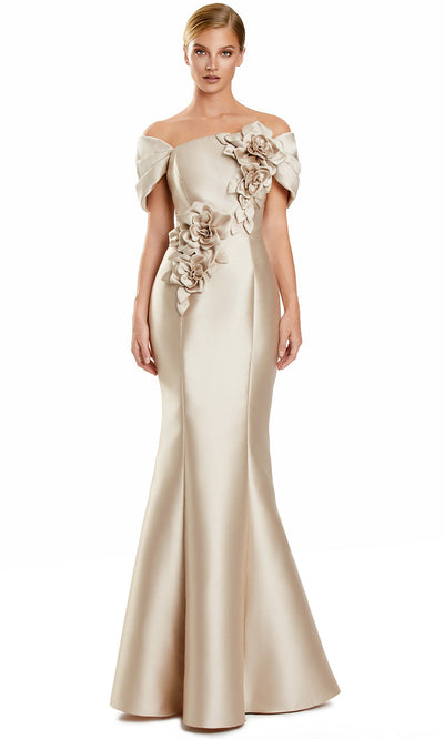 Alexander by Daymor 3152F25 - Straight Neckline Mermaid Long Gown Formal Gowns