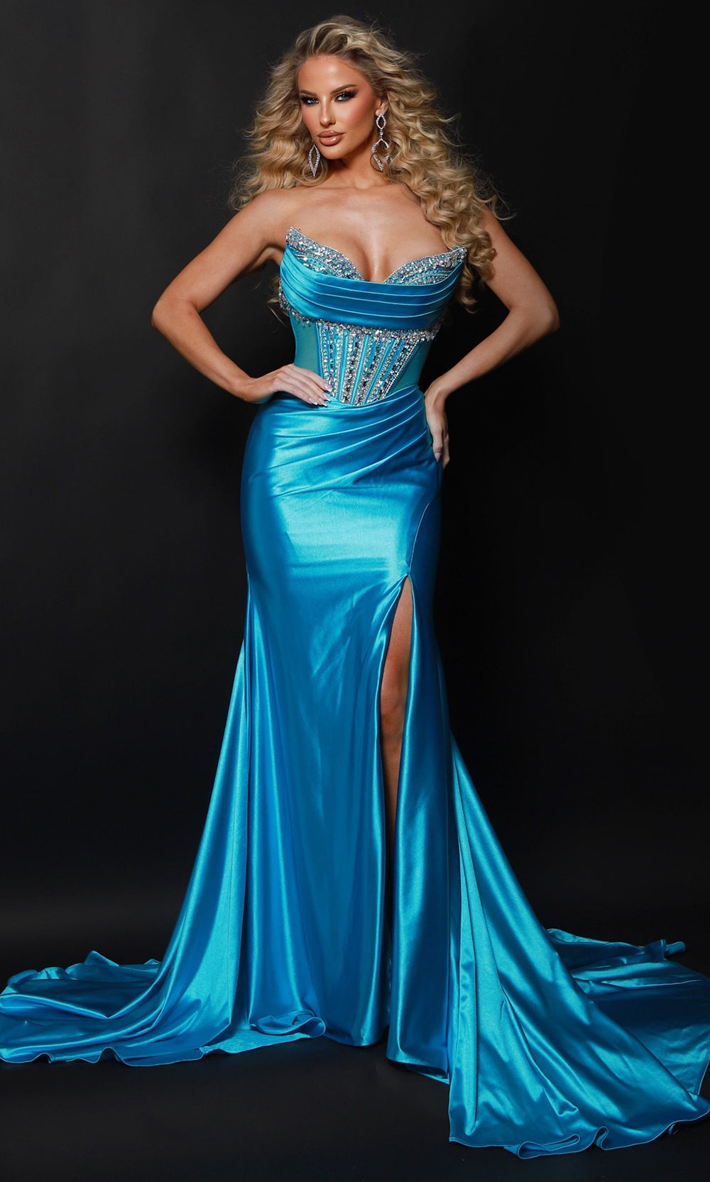 Johnathan Kayne 3203 - Crystal Corset Sweetheart Mermaid Prom Gown Prom Dresses