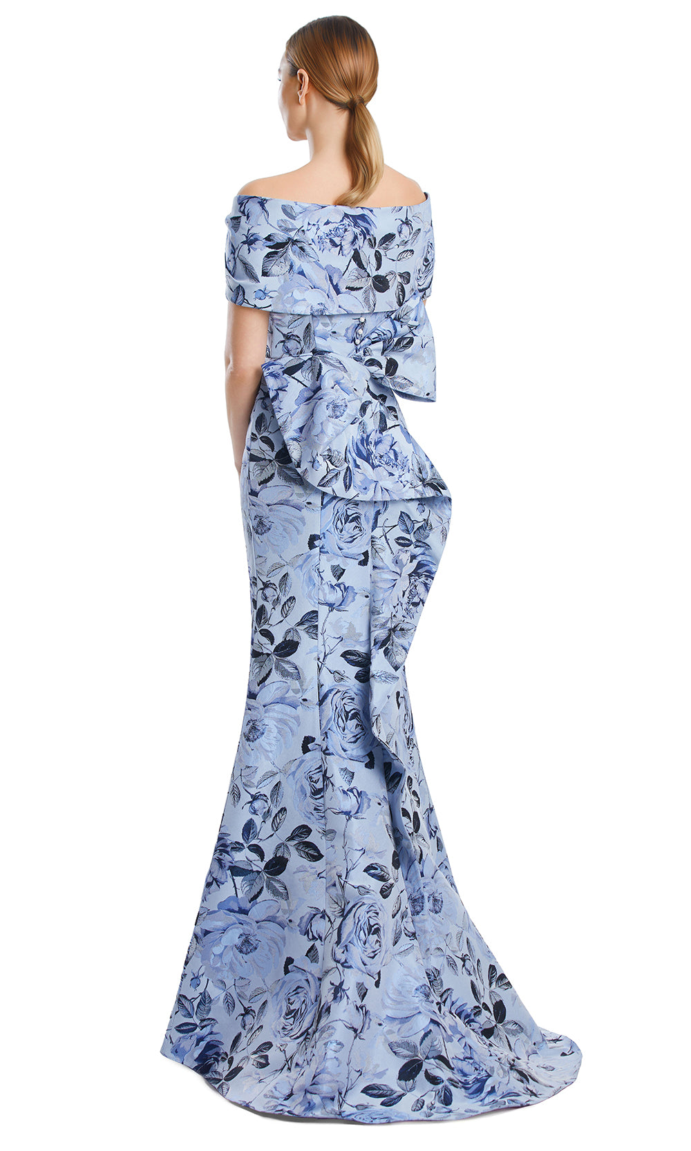 Alexander by Daymor 3206S26 - Bow Back Evening Dress Mother of the Bride Dresses in Ice Blue Multi