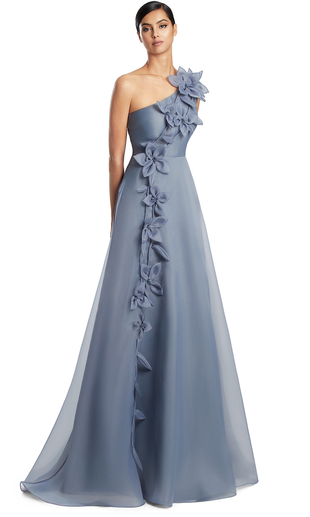 Alexander by Daymor 3209S26 - Floral Detail Evening Dress Mother of the Bride Dresses in Slate