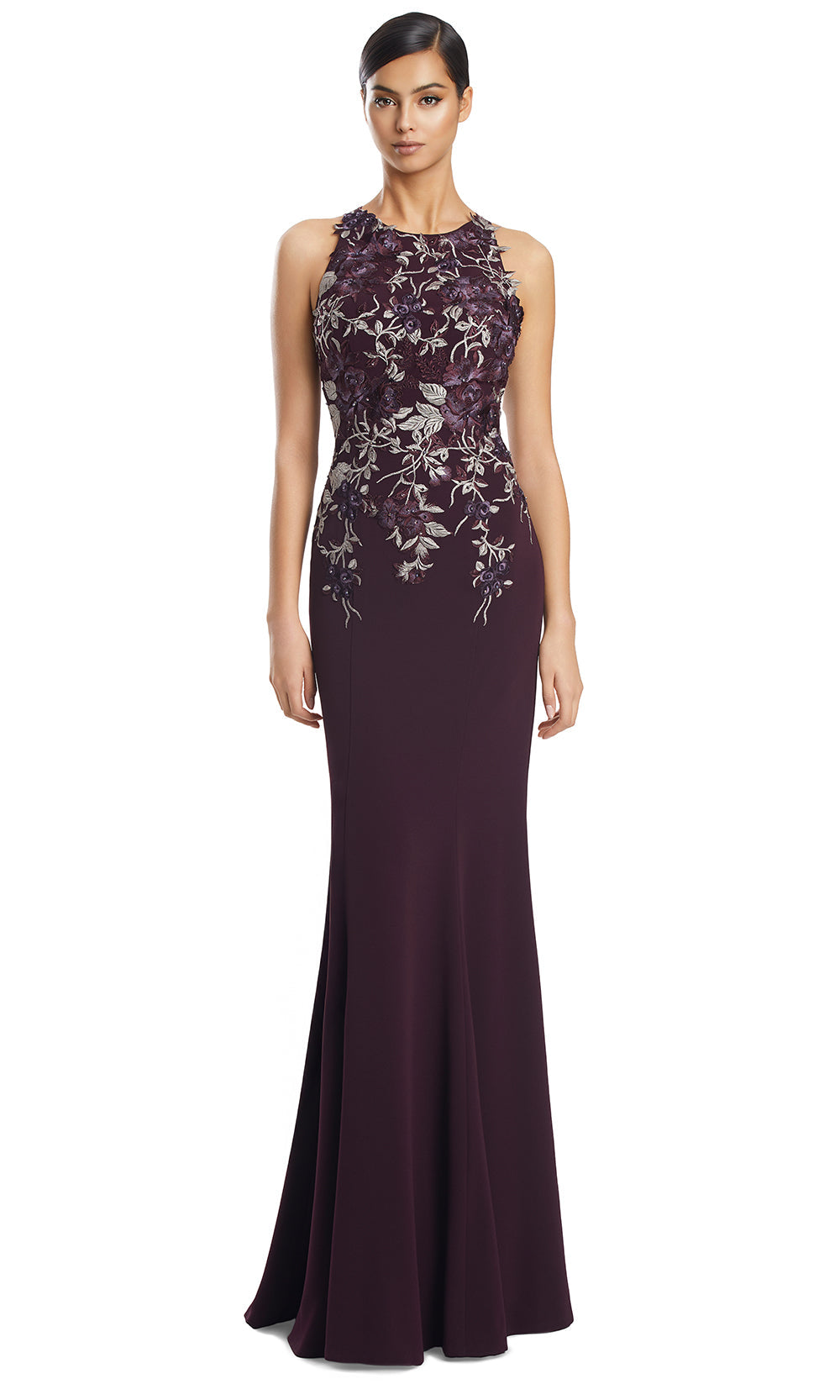 Alexander by Daymor 3211S26 - Sleeveless Evening Dress Formal Gowns in Aubergine