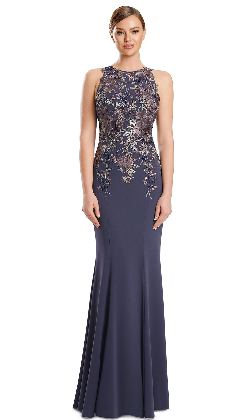 Alexander by Daymor 3211S26 - Sleeveless Evening Dress Formal Gowns in Graphite