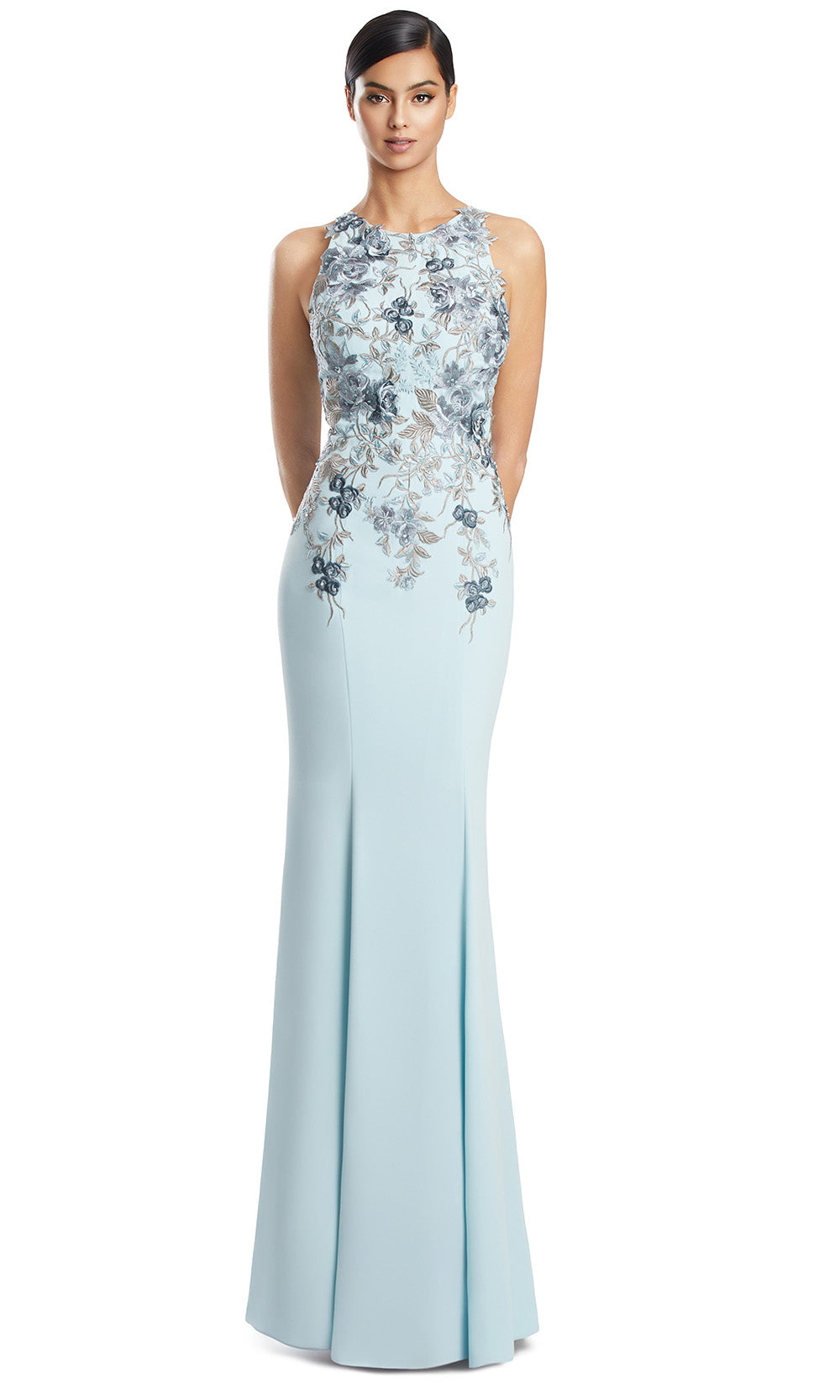 Alexander by Daymor 3211S26 - Sleeveless Evening Dress Formal Gowns in Seabreeze