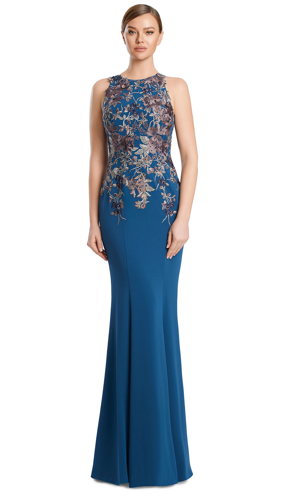 Alexander by Daymor 3211S26 - Sleeveless Evening Dress Formal Gowns in Teal