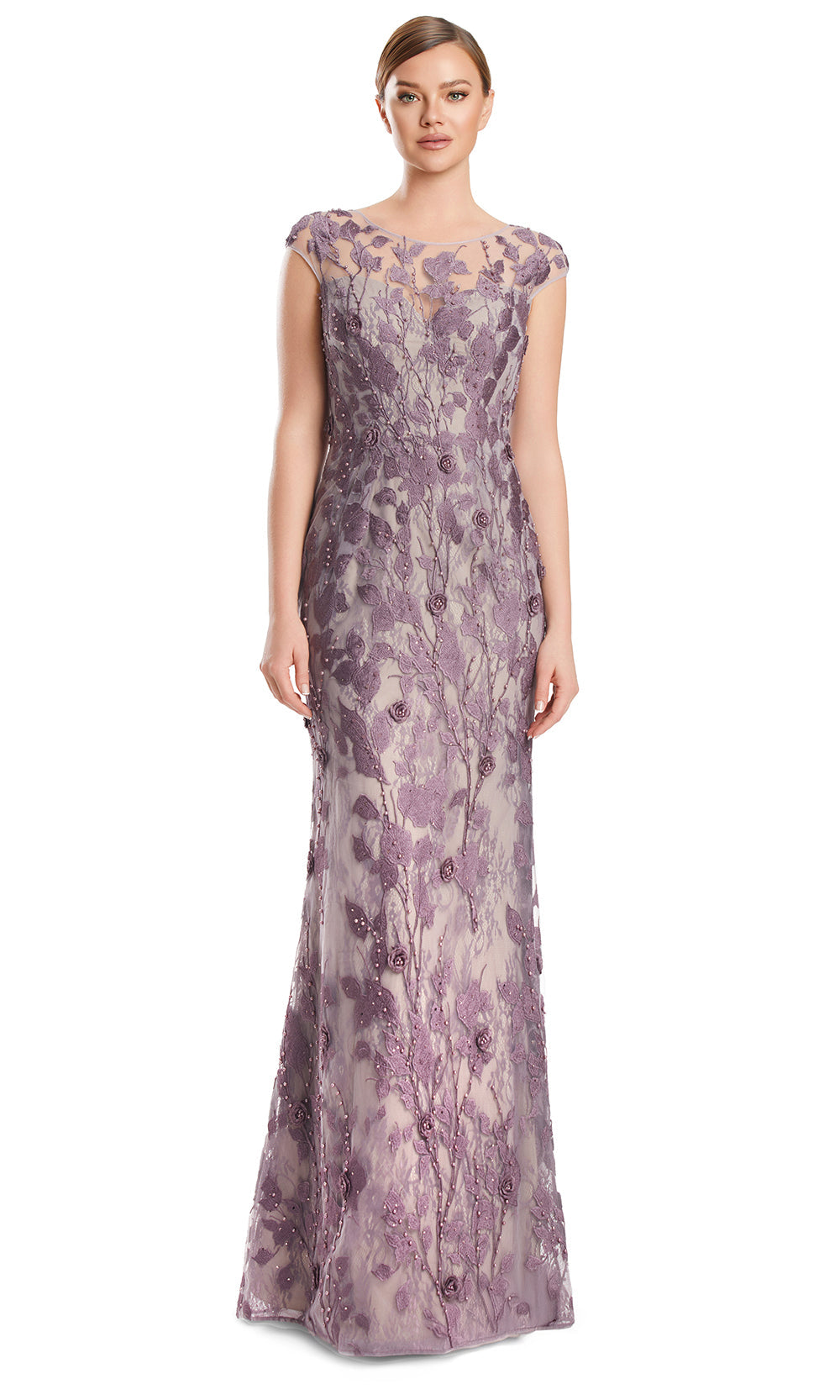 Alexander by Daymor 3219S26 - Embellished Sheath Evening Dress Special Occasion Dress in Lalic Smoke Black