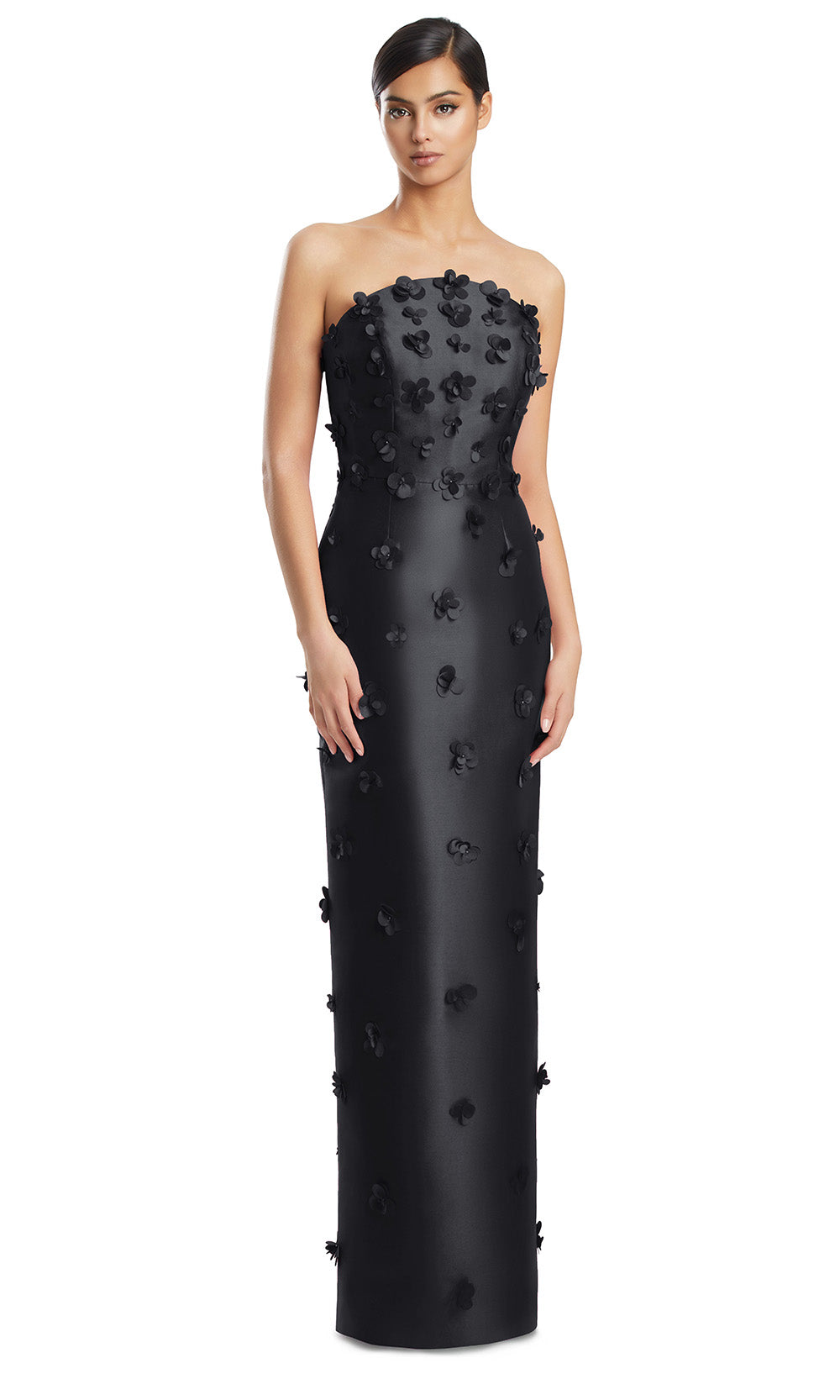 Alexander by Daymor 3220S26 - Floral Detail Evening Dress Mother of the Bride Dresses in Black