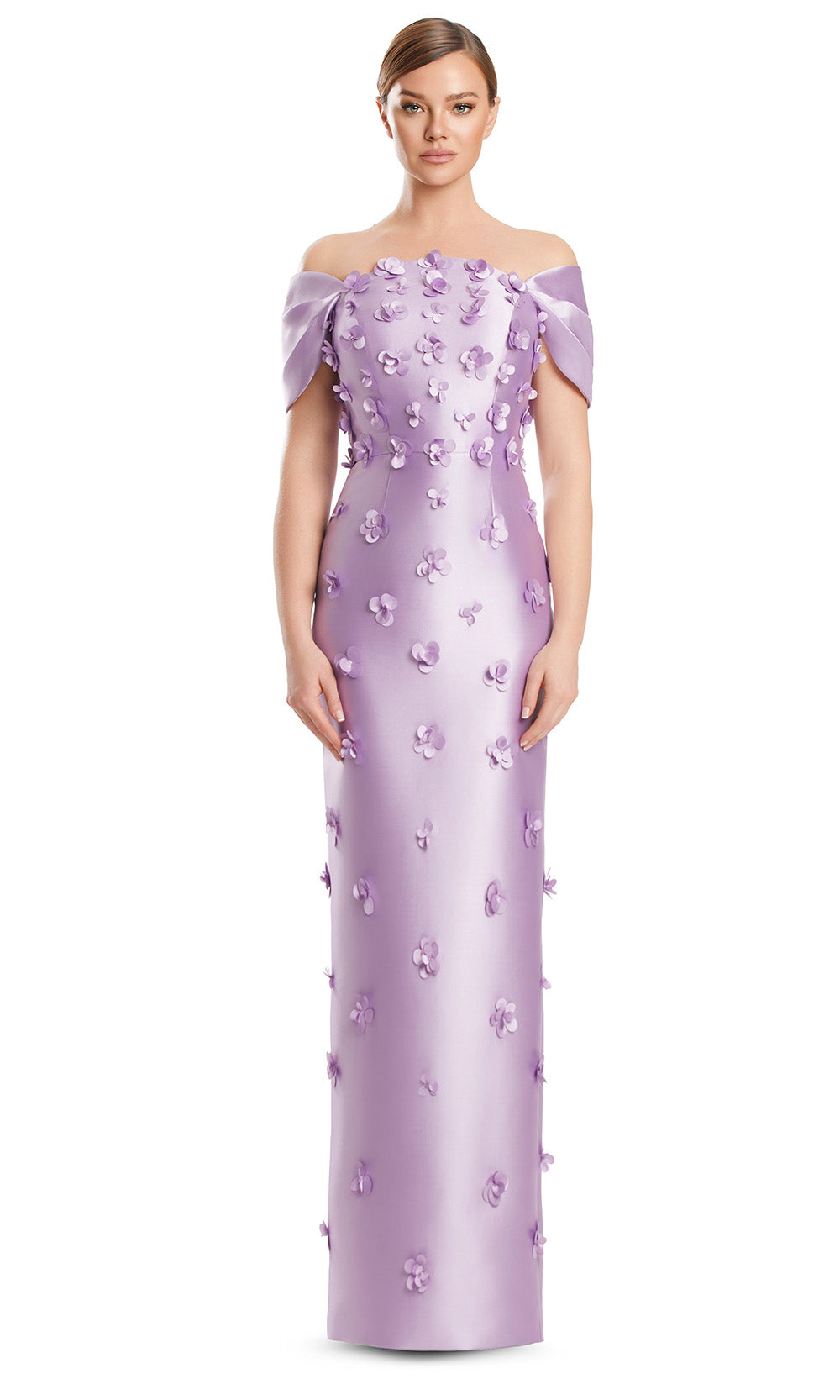 Alexander by Daymor 3220S26 - Floral Detail Evening Dress Mother of the Bride Dresses in Lilac