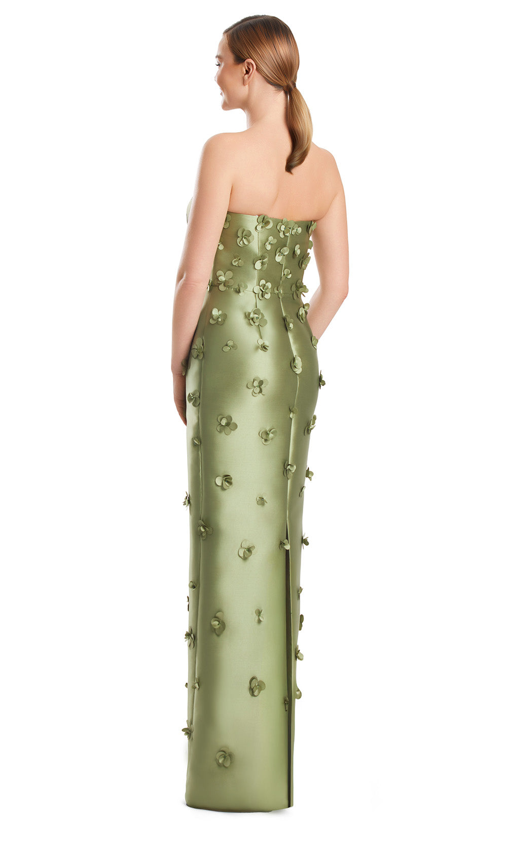 Alexander by Daymor 3220S26 - Floral Detail Evening Dress Mother of the Bride Dresses in Olive
