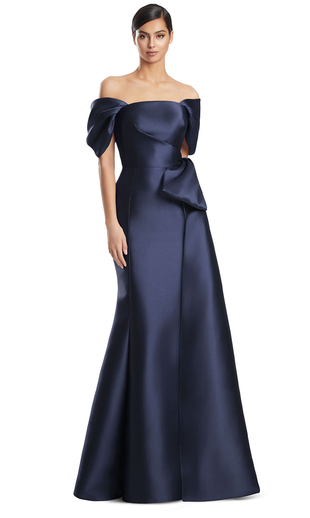 Alexander by Daymor 3222S26 - Mermaid Evening Dress Mother of the Bride Dresses in Navy