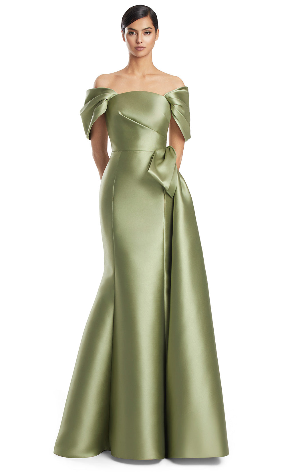 Alexander by Daymor 3222S26 - Mermaid Evening Dress Mother of the Bride Dresses in Olive