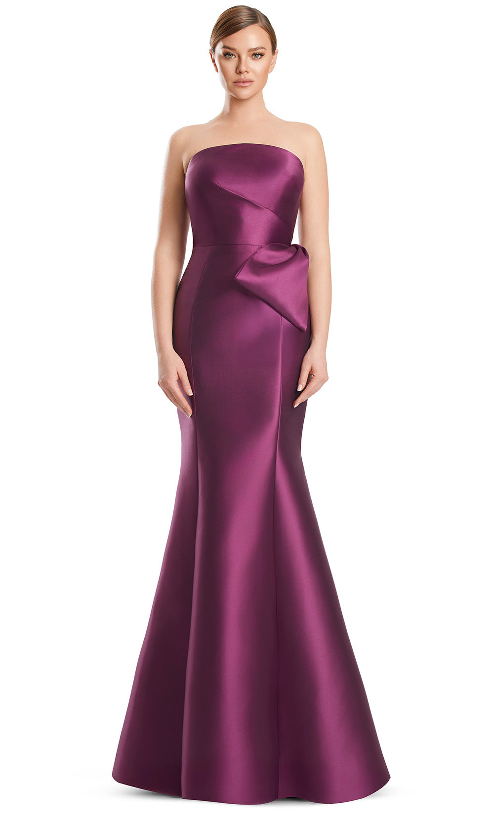 Alexander by Daymor 3222S26 - Mermaid Evening Dress Mother of the Bride Dresses in Plum