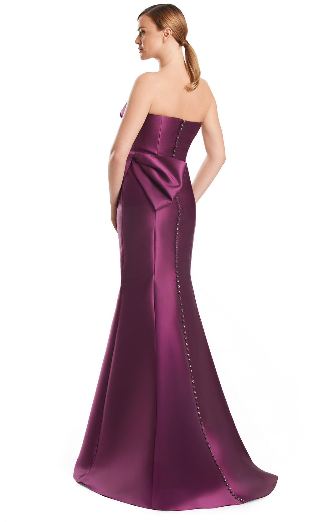 Alexander by Daymor 3222S26 - Mermaid Evening Dress Mother of the Bride Dresses in Plum