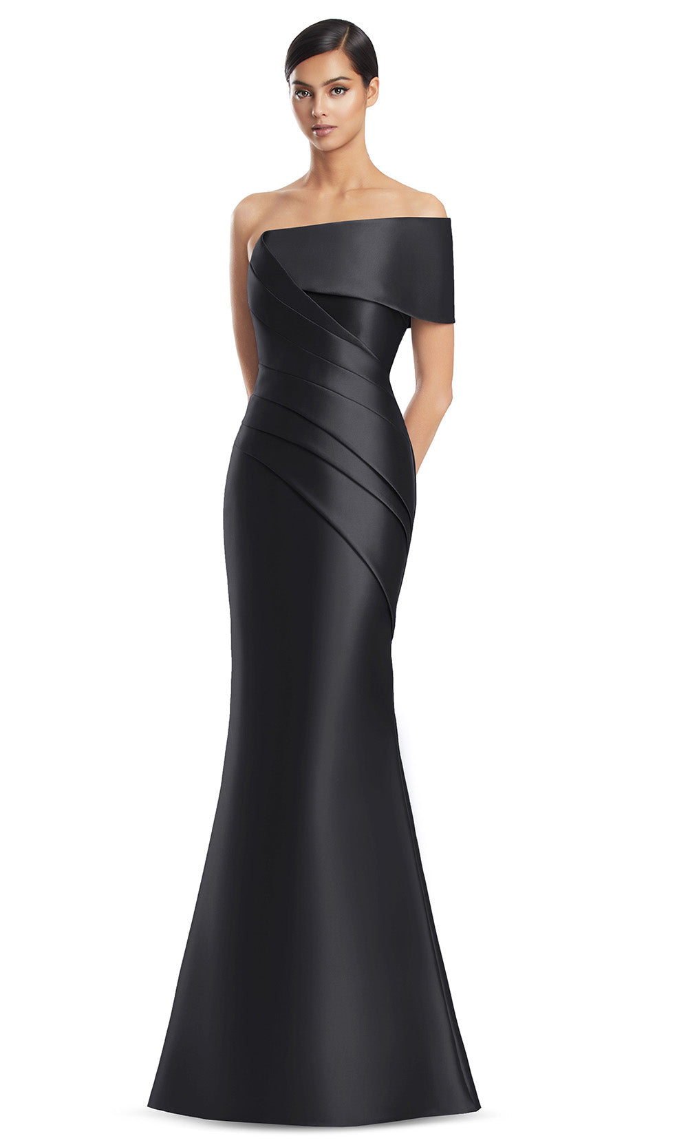 Alexander by Daymor 3232S26 - Sculpted Formal Evening Dress Mother of the Bride Dresses in Black