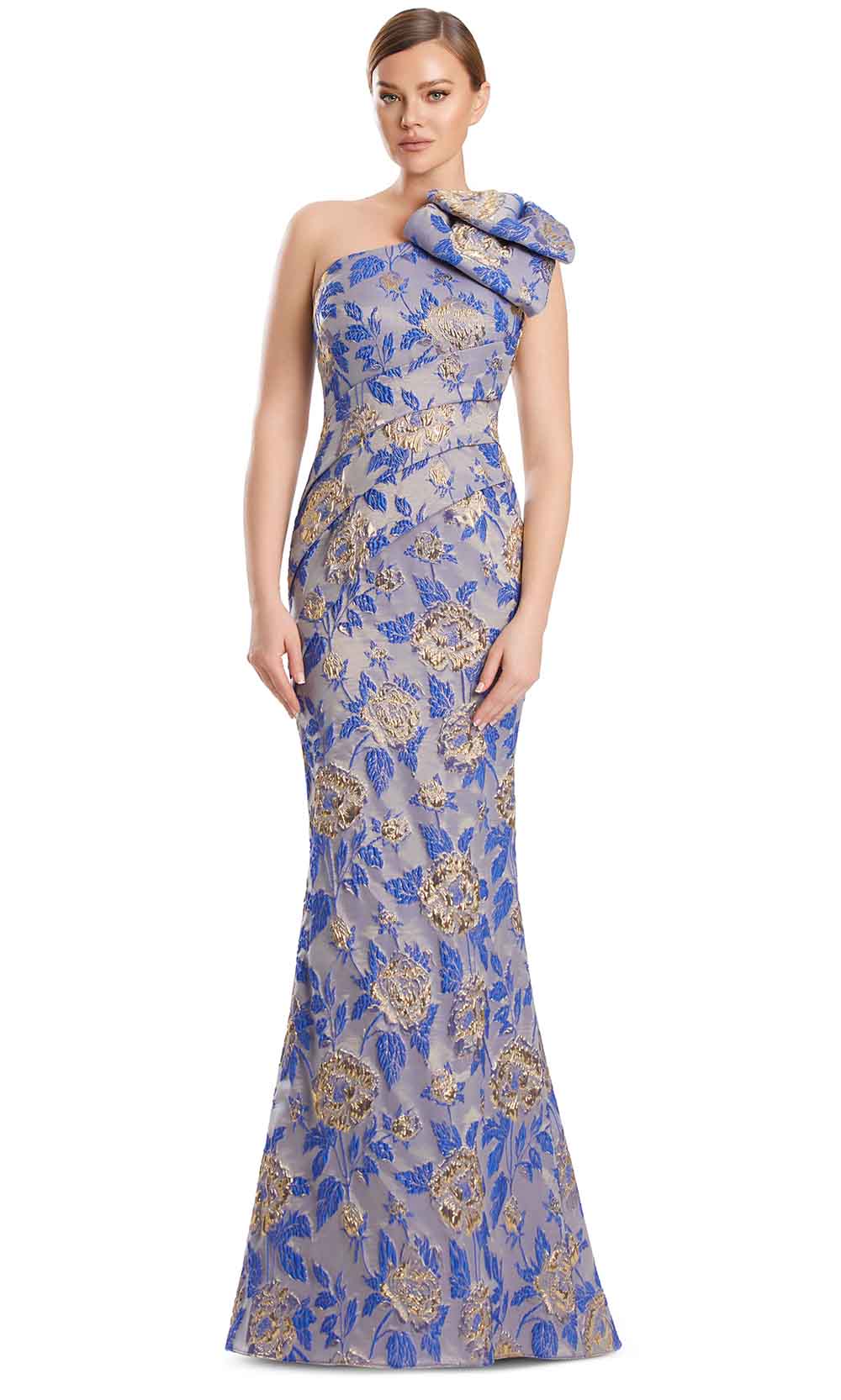 Alexander by Daymor 3233S26 - Sculpted Column Evening Dress Mother of the Bride Dresses in Royal Gold