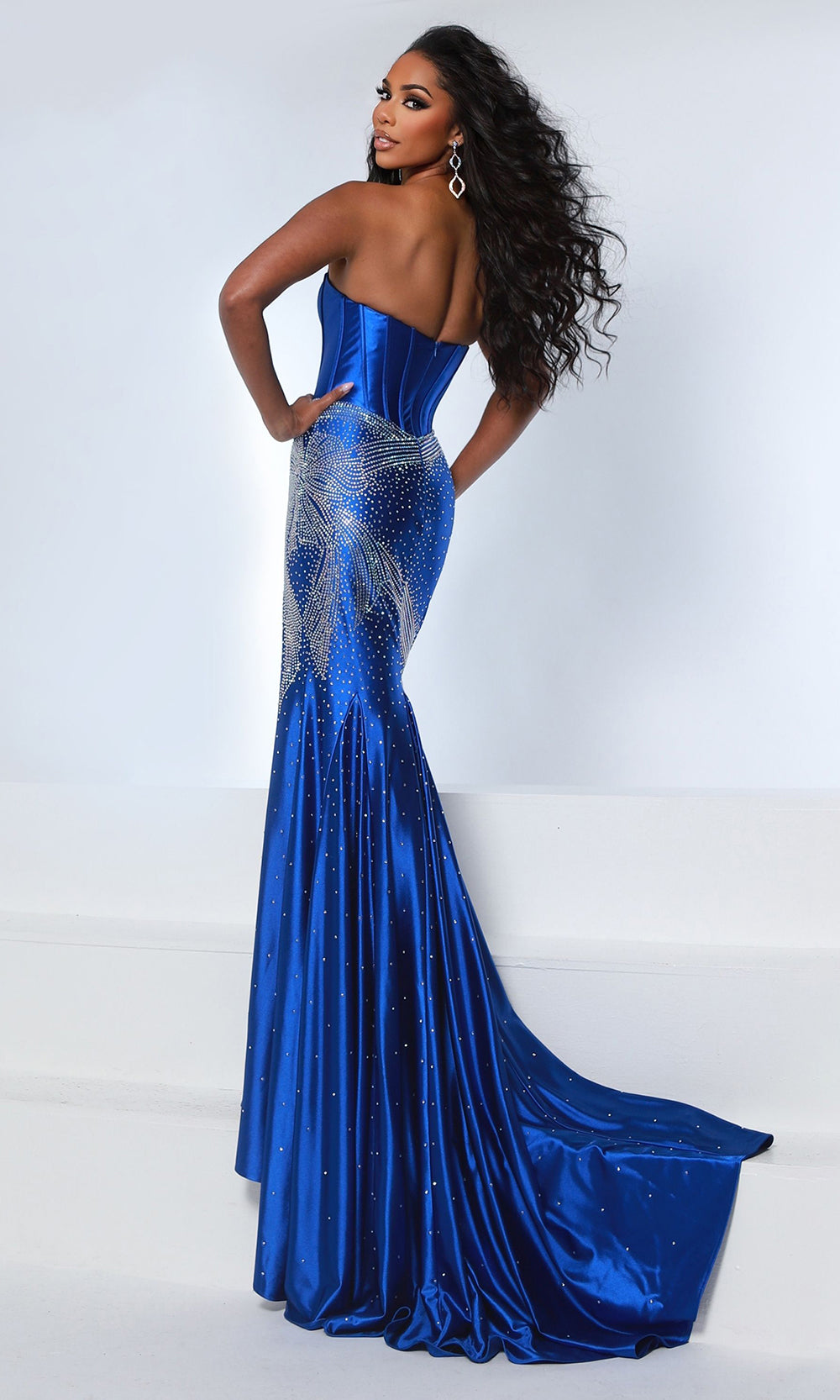 Johnathan Kayne 3242 - Illusion Crystal Lycra Evening Gown Prom Dresses