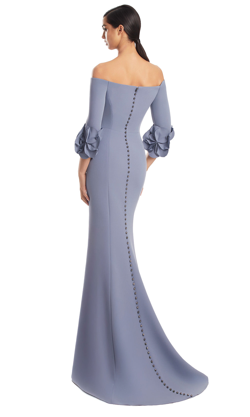 Alexander by Daymor 3251S26 - Long Sleeve Crepe Dress Mother of the Bride Dresses in Delphi Blue