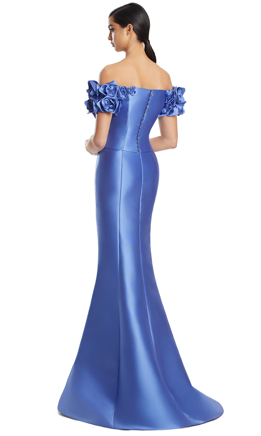 Alexander by Daymor 3254S26 - Mermaid Evening Dress with Floral Detail Mother of the Bride Dresses