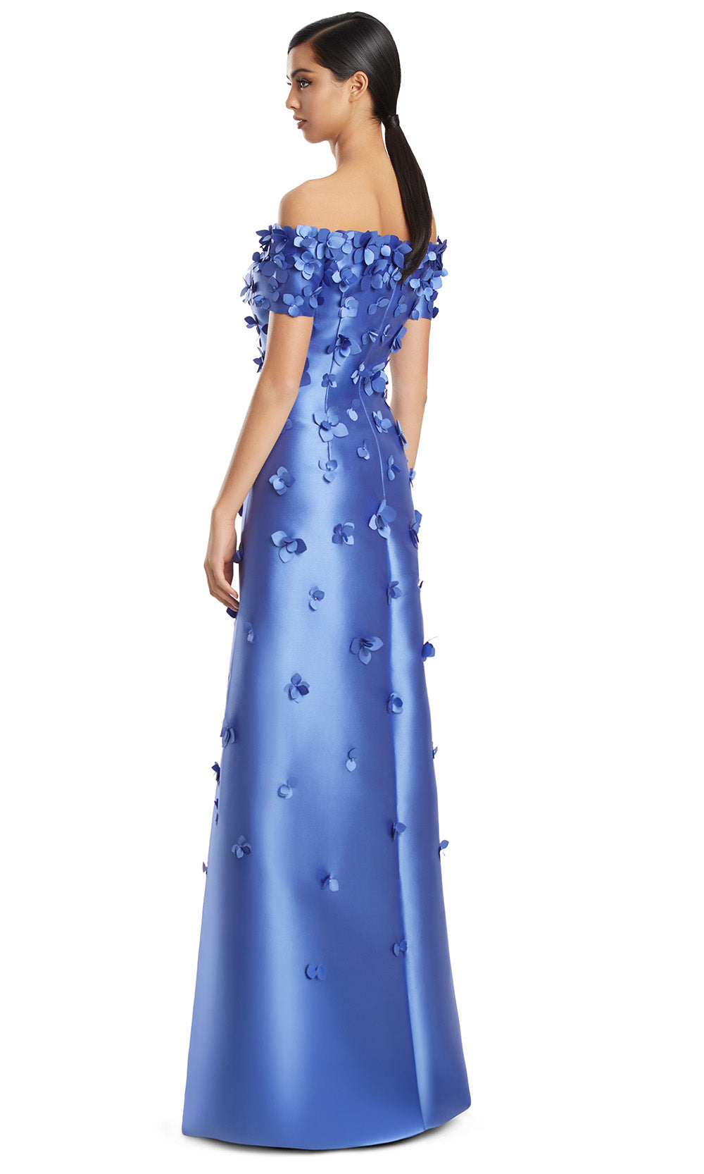 Alexander by Daymor 3259S26 - Satin Evening Dress with Applique Mother of the Bride Dresses in Periwinkle