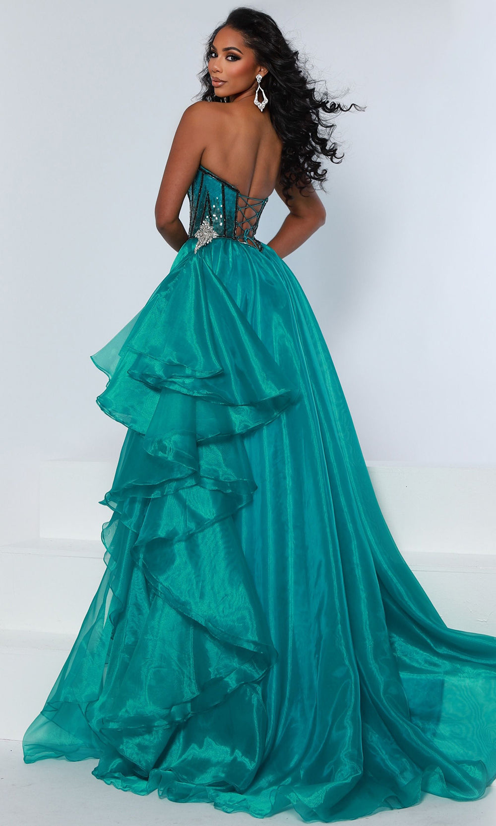 Johnathan Kayne 3259 - Crystal Sequin Off?Shoulder Ballgown Prom Dresses