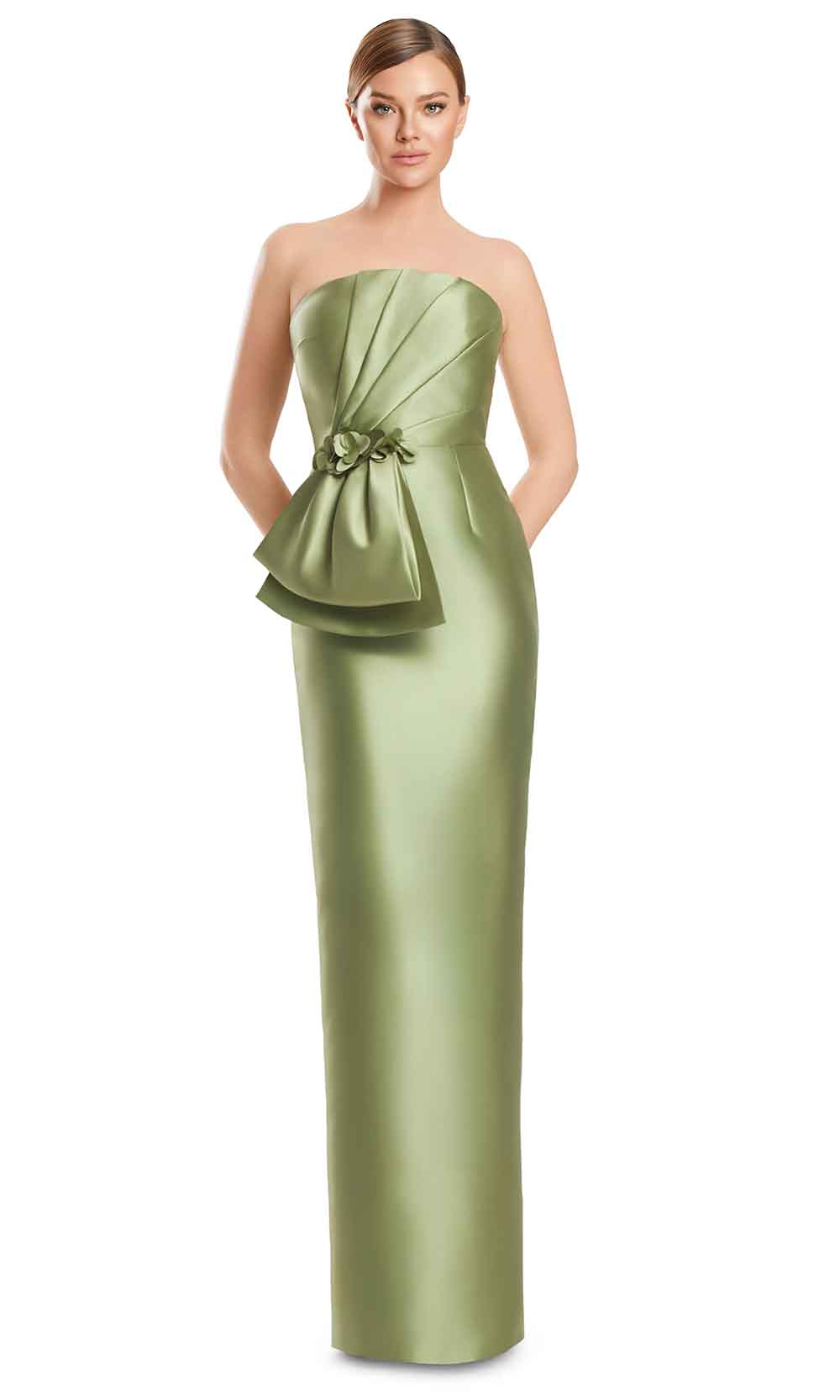 Alexander by Daymor 3271S26 - Strapless Evening Dress Mother of the Bride Dresses in Olive