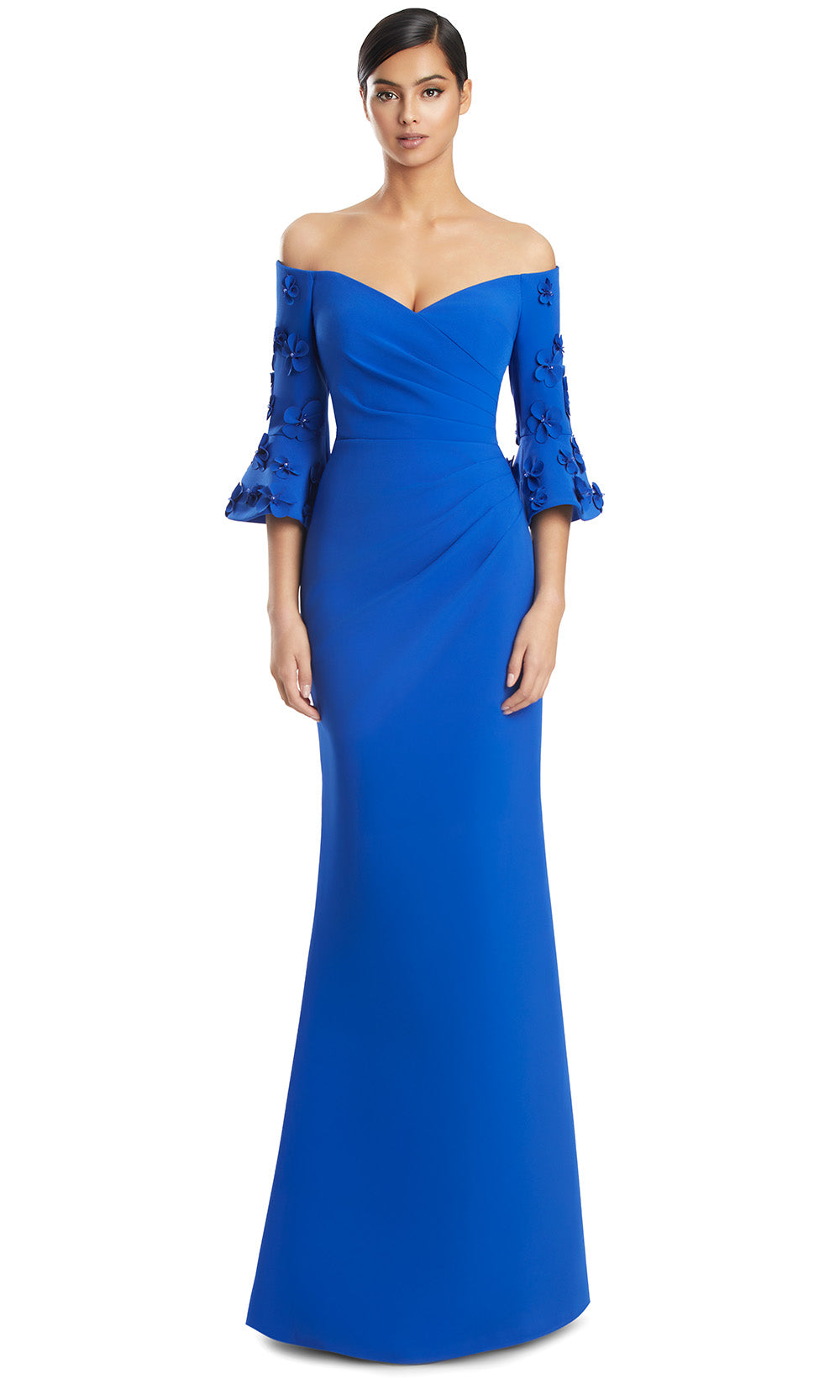 Alexander by Daymor 3273S26 - Bell Sleeve Evening Dress Mother of the Bride Dresses in Blue