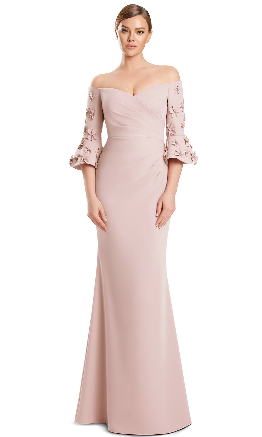 Alexander by Daymor 3273S26 - Bell Sleeve Evening Dress Mother of the Bride Dresses in Quartz