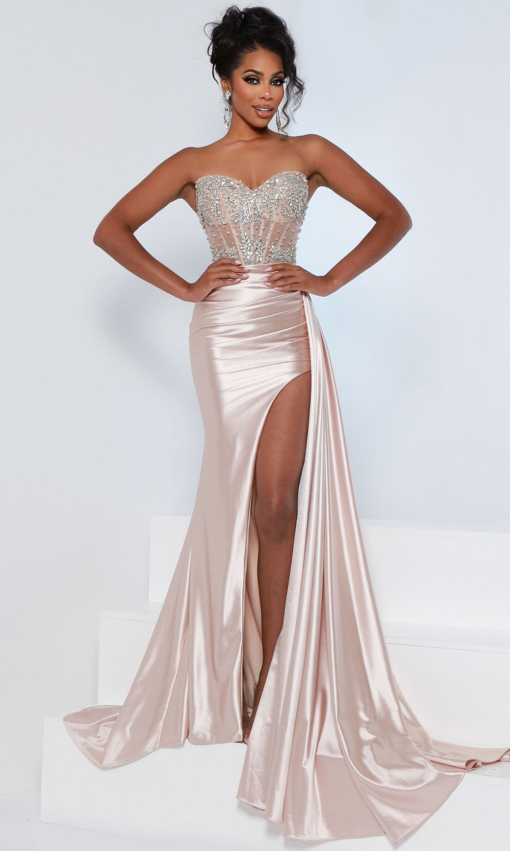 Johnathan Kayne 3280 - Shimmering Off?Shoulder Corset Gown Prom Dresses