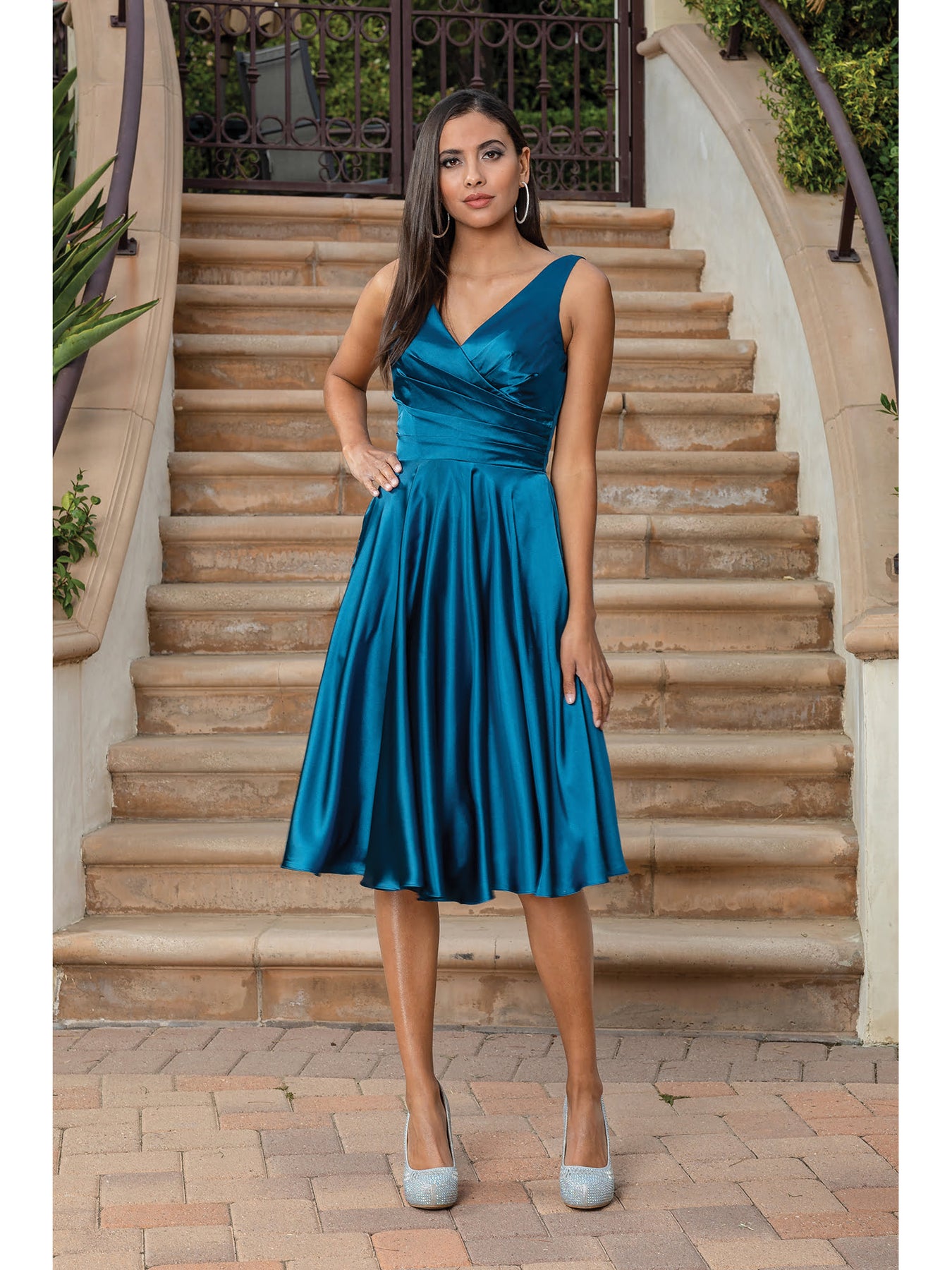 Dancing Queen 3323A - Tea-Length Dress