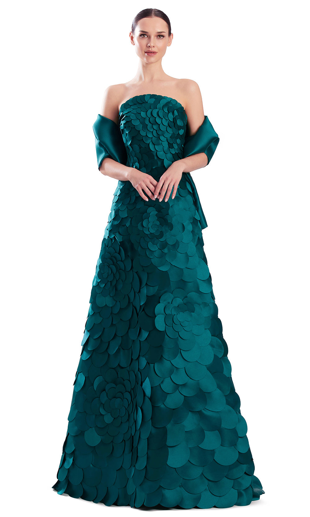 Alexander by Daymor 3329F26 - Straight Neck A-Line Evening Gown