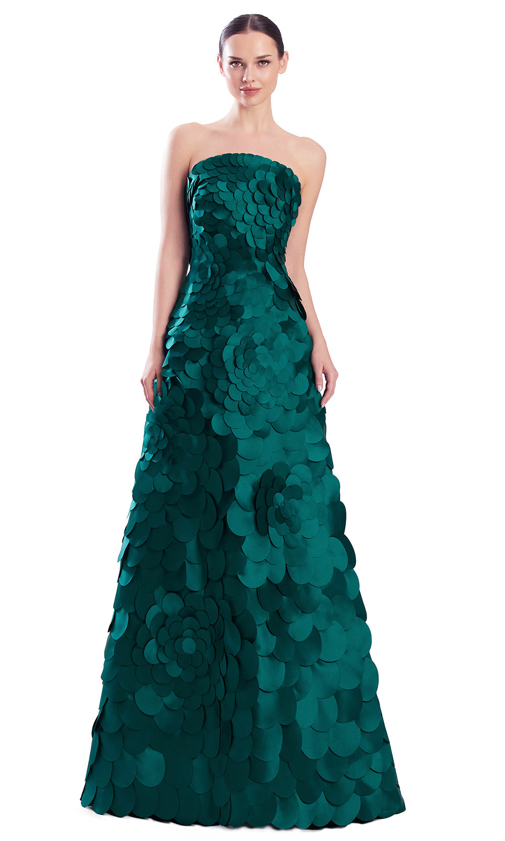 Alexander by Daymor 3329F26 - Straight Neck A-Line Evening Gown
