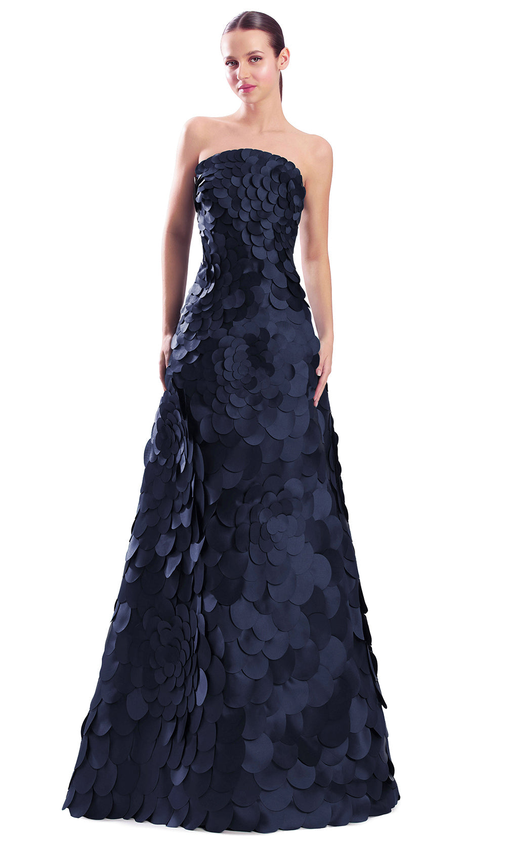 Alexander by Daymor 3329F26 - Straight Neck A-Line Evening Gown