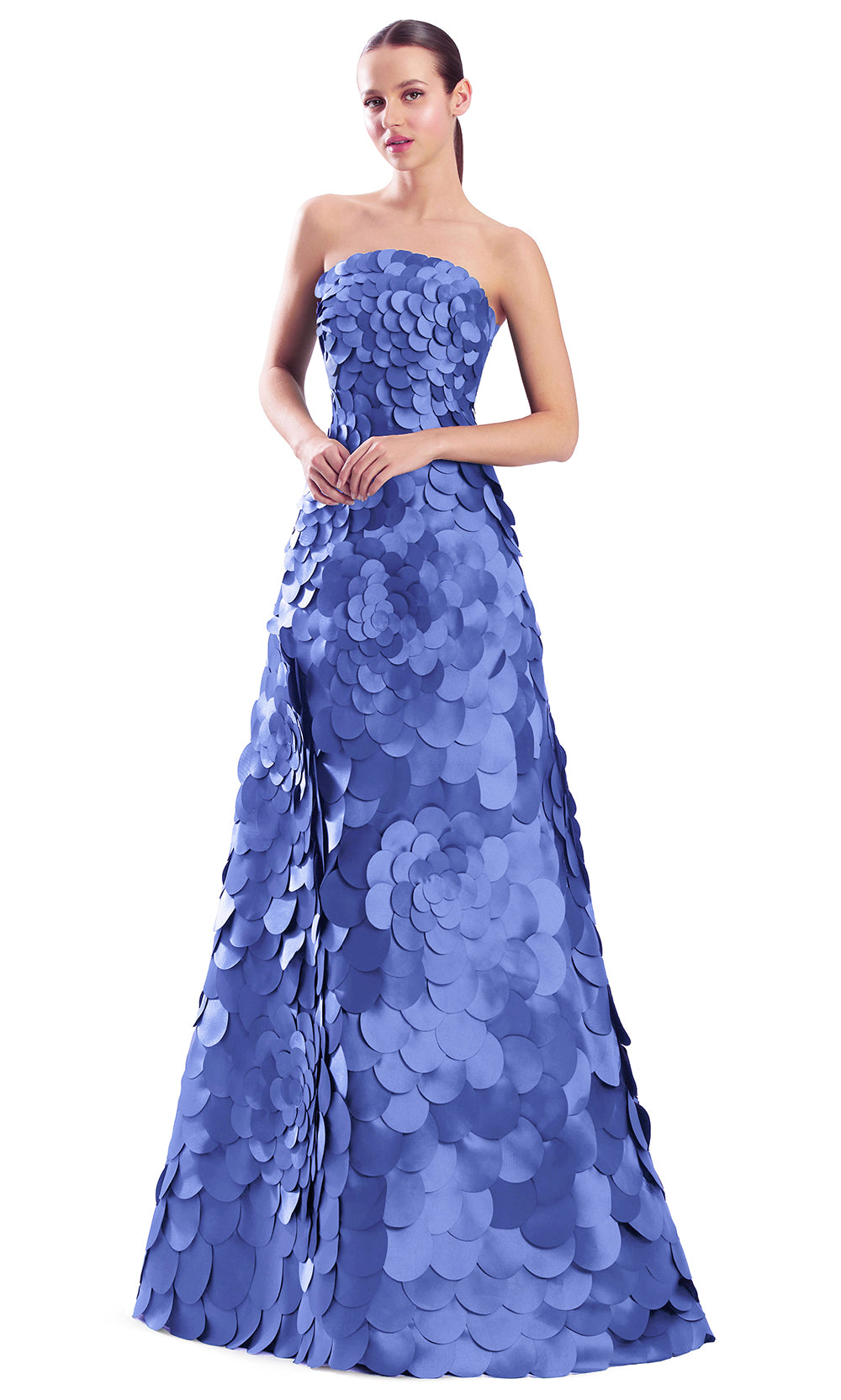 Alexander by Daymor 3329F26 - Straight Neck A-Line Evening Gown