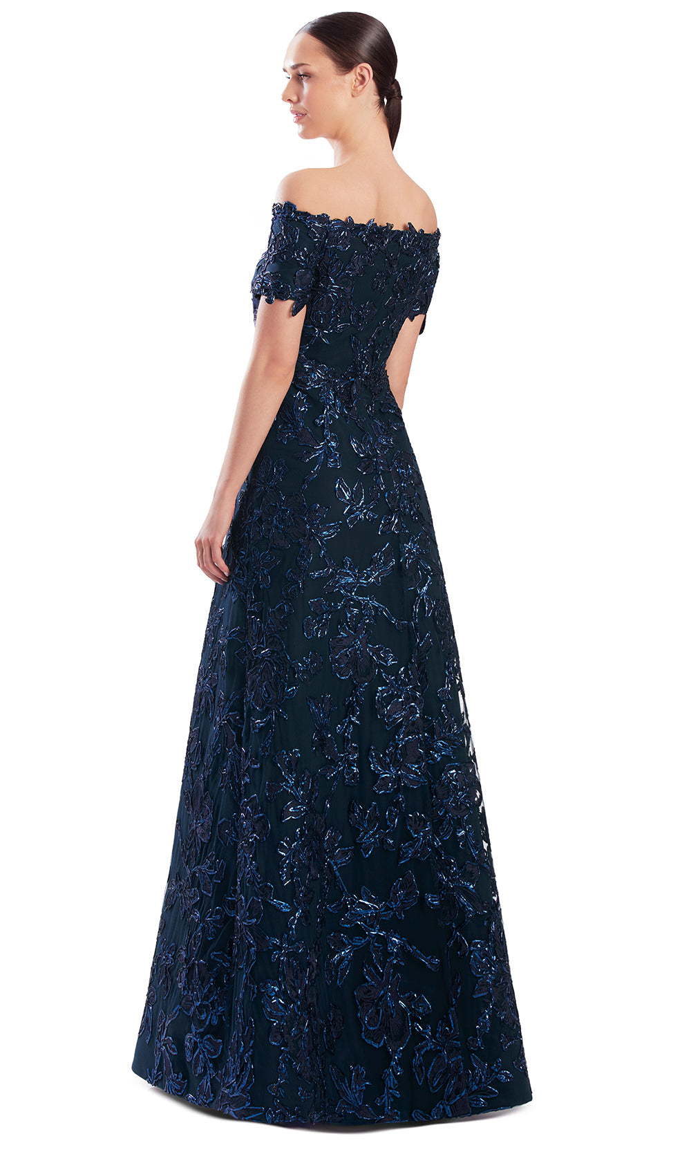 Alexander by Daymor 3331F26 - Applique Off Shoulder Evening Gown
