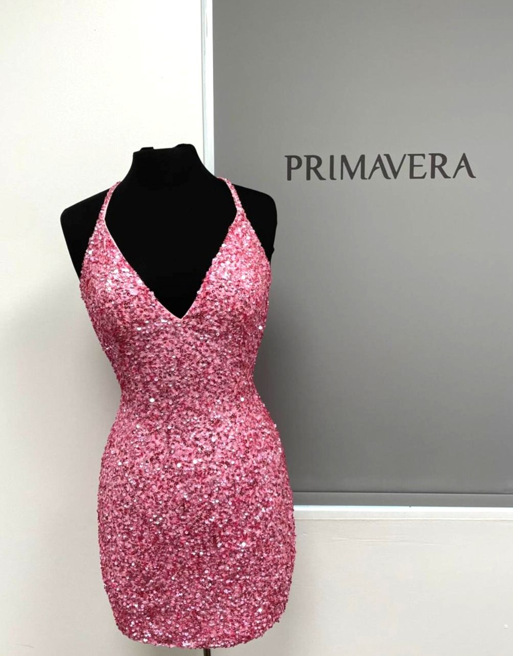 Primavera Couture 3352 - Sleeveless Beaded Cocktail Dress