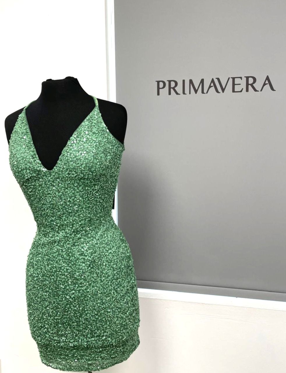 Primavera Couture 3352 - Sleeveless Beaded Cocktail Dress